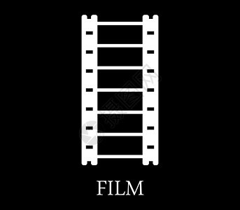 电影图标生产导演行动相机黑色隔板白色插图工作室艺术背景图片