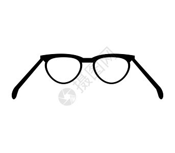 眼镜图标配饰太阳镜光学黑色商业艺术框架白色塑料阅读图片