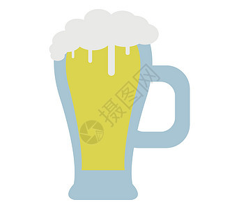 啤酒杯 ico酒精绿色草稿酒吧泡沫公司啤酒黑色插图饮料图片