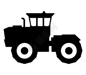 拖拉机图标机器车辆场地收成机械力量土地园艺农场运输图片