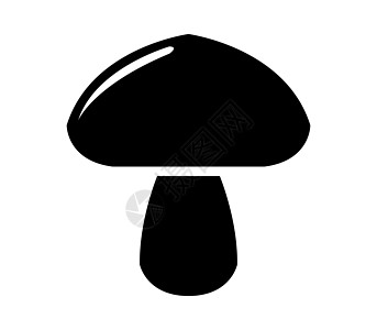 蘑菇图标食物网络投影空间插图生态字形季节项目影子图片