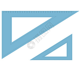 三角尺 ico标识三角形绘画测量学校角落数学网络直尺插图背景图片
