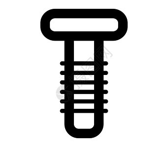 螺丝图标硬件指甲建造钻头工业工作机械白色金属黑色图片