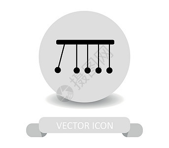 牛顿摇篮图标摇篮运动物理力量团体科学教育商业游戏势头图片