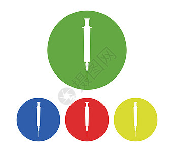 注射针筒图标保健疫苗剂量药品注射器卫生医疗医院背景图片