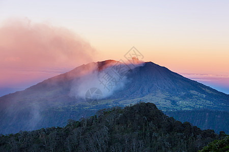 哥斯达黎加风景假期火山草地地形爬坡山脉美丽环境顶峰土地图片