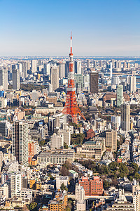 日本东京东京塔城市全景摩天大楼目的地旅游景观地方旅行景点观景台图片