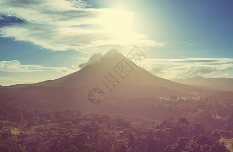 阿伦火山土地地形衬套甘蔗踪迹旅行植物远足农场公园图片