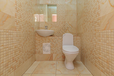 带厕所的洗手间制品洗澡隐私房子房间棕色白色座位卫生浴室图片