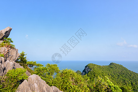 高角视图海和天空图片