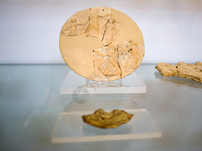 在希腊博物馆的老黑锅神话历史反射展览黏土社论文物保护图片