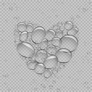 水泡的心胸透明图片