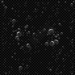 中间黑色透明的水泡图片
