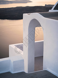 圣托里尼岛美丽的景色建筑学房子景点白色火山日落悬崖旅游图片