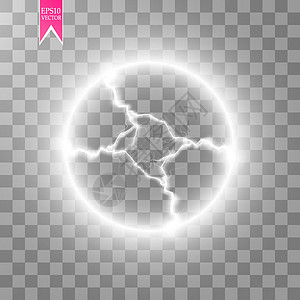 电球闪电的透明光效 魔术等离子球宇宙耀斑光子魔法力量活力玻璃风暴圆圈地球图片