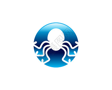 章鱼日志动物海洋商业插图贴纸触手身份海豹邮票徽章图片