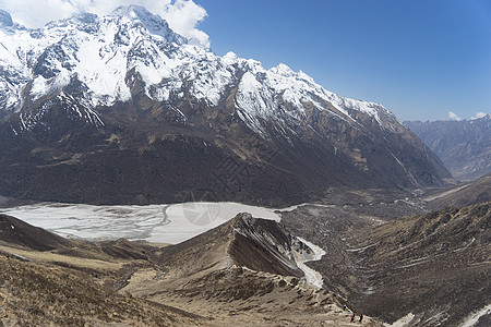 尼泊尔山区地貌尼泊尔旅游旅行浪塘远足山脉天空生态假期图片