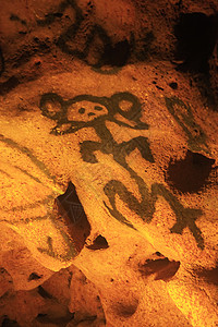 古代绘画的洞穴马拉维利亚斯湖摄影概念野牛人造物住民壁画纪念碑石洞符号产品图片