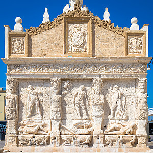 加利波利 伊塔利  希腊喷泉 公元前三世纪城市石头雕塑历史纪念碑文化建筑古董旅行游客图片
