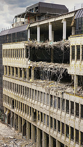 破坏办公大楼的毁坏结构施工外观建筑工地单位建筑学物业城市拆除图片