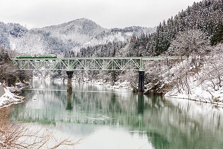 冬季风雨雪培训松树城市景观农村白色铁路林地冰镇村庄火车图片