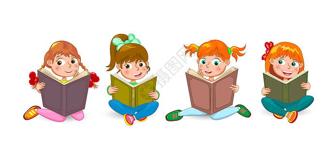幼儿阅读有趣的书本;图片