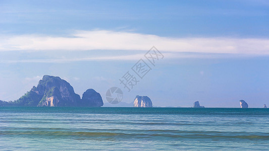 沙滩 海滩和热带海的海浪 帕拉德旅行海洋阳光假期白色晴天蓝色天堂海岸海景图片