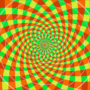 矢量循环光学错觉背景运动装饰品绿色同心想像力螺旋漩涡创造力插图辐射图片