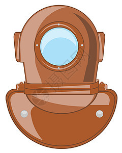 发送潜水员模式压力绘画插图项目古董头盔绝缘金属白色背景背景图片