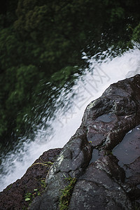 坦博林山的摩兰瀑布荒野叶子环境国家溪流森林瀑布风景生态公园图片