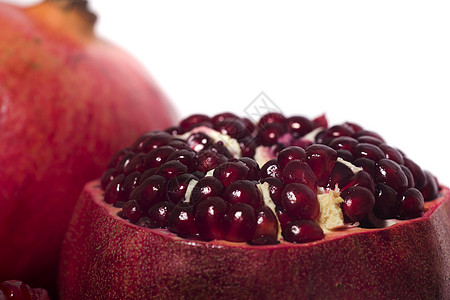 美味的番石榴水果异国甜点红色宏观季节情调食物种子白色饮食图片