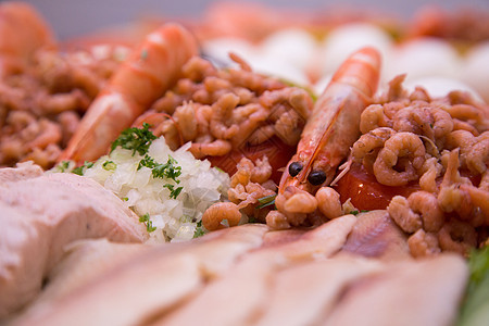 冷冻鱼自助餐节日食谱餐厅接待奢华美食国王庆典派对餐饮图片