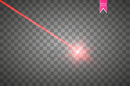 抽象的红色激光束 矢量插图 照明效果 泛光灯定向 每股收益 10火花力量星系安全派对技术辉光宇宙射线扫描器图片