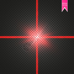 抽象的红色激光束 矢量插图 照明效果 泛光灯定向 每股收益 10辉光科学激光药品星系扫描器光束活力力量射线图片