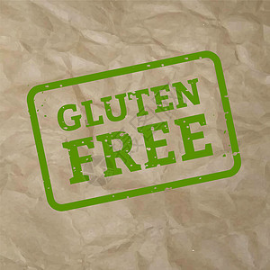 Gluten 自由印戳签名纸板背景图片