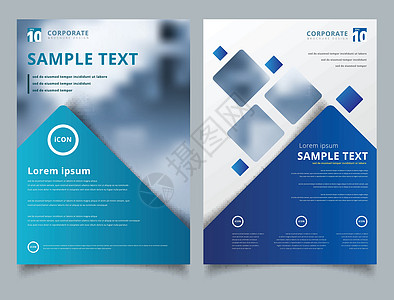 小册子版式设计模板年度报告传单广告海报蓝色目录推介会插图杂志通讯公司床单商业图片