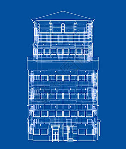 建筑的概念  3 的矢量渲染建筑学原理图办公室公寓绘画白色建造草图工程建筑师图片