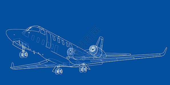飞机蓝图 韦克托艺术运输喷射技术草图工业机械项目草稿引擎图片