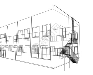 建筑的概念  3 的矢量渲染建筑学技术建造印刷蓝图住房原理图地面项目线条图片