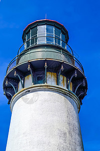 Yaquina 灯塔首灯塔海洋建筑物旅行导航海岸船运图片