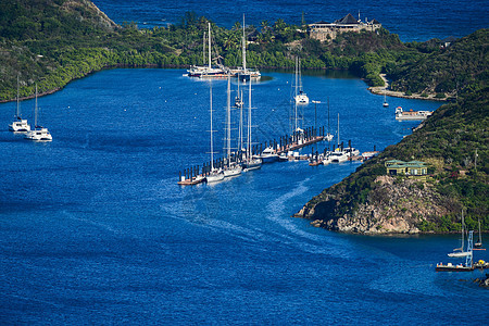 英属维尔京群岛港口帆船航海旅行热带游艇假期气候海洋图片