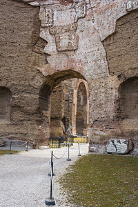 Caracalla浴池的废墟Caradaya终点站皇帝古董建筑学帝国文化景观历史建筑假期民众图片