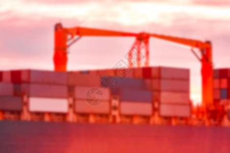 蓝色货船模糊图像物流摄影商品运输空白背景货运货物项目体积背景图片