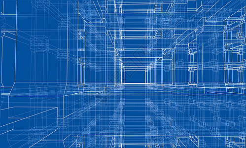 抽象的体系结构 韦克托建造建筑学技术绘画工程墙纸工地3d插图摩天大楼图片