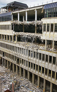 破坏办公大楼的毁坏物业单位建筑学城市生活外观工地施工拆除城市建筑图片