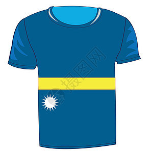 瑙鲁T恤衫旗图片