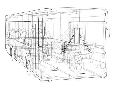 概念城市公交车  3 的矢量渲染运输卡通片工程驾驶旅游商业游客旅行插图汽车图片