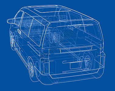 概念车 韦克托车轮汽车数字化蓝图草稿框架运输车辆绘画技术图片