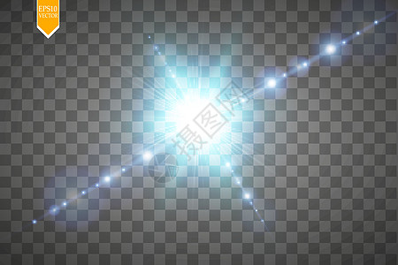 创意概念 辉光效果星星在透明背景上闪闪发光 用于圣诞节庆祝者的插图模板艺术设计横幅条纹强光显示器阳光褪色用户太阳科学天空飞船图片