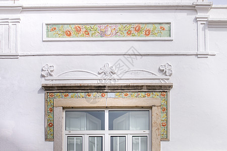 葡萄牙的典型窗口Name框架历史墙纸古董大理石房子城市玻璃建筑建筑学图片